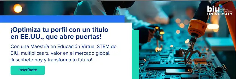 Maestría en educación virtual STEM de BIU