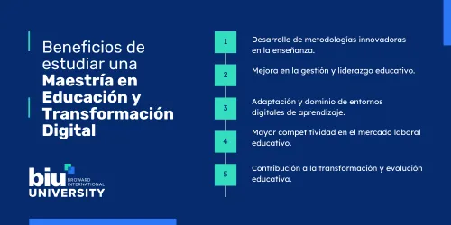 Beneficios estudiar Maestría en Educación y Transformación Digital