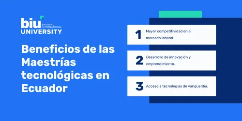 Beneficios Maestrías tecnológicas Ecuador