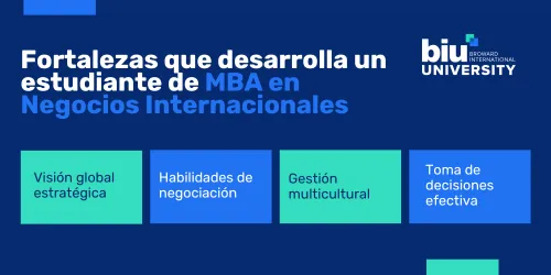 Fortalezas estudiante MBA Negocios Internacionales