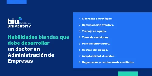 Habilidades blandas de un doctor en Administración en Salud