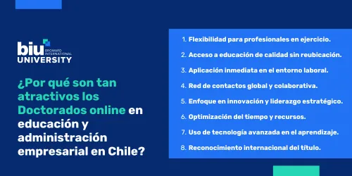 Atractivos de los doctorados en educación y administración en Chile